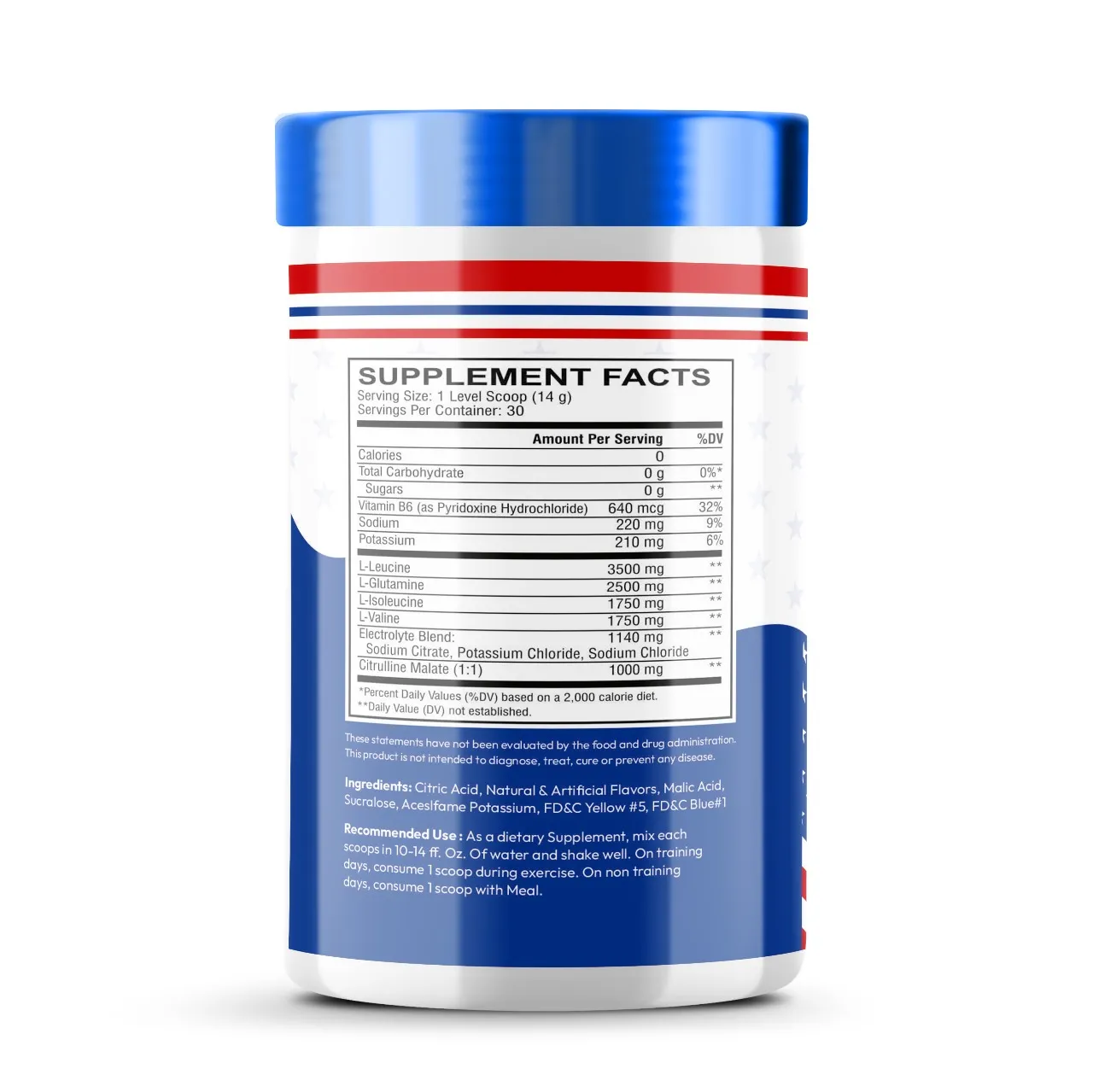 Amino Fusion BCAA + EAA – Nutritional Fact