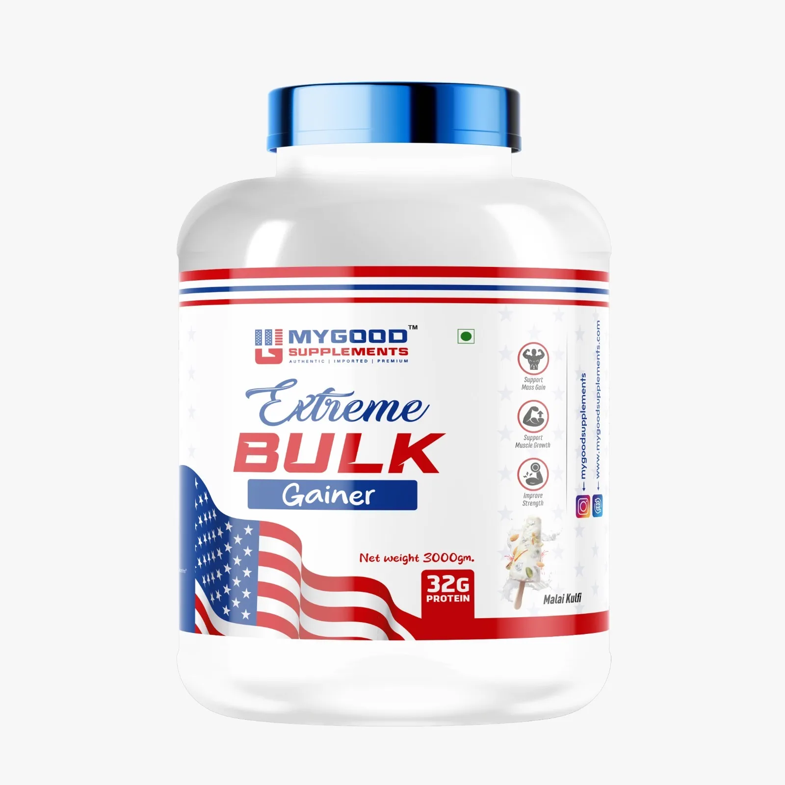 Extreme Bulk Gainer Malai Kulfi 3kg