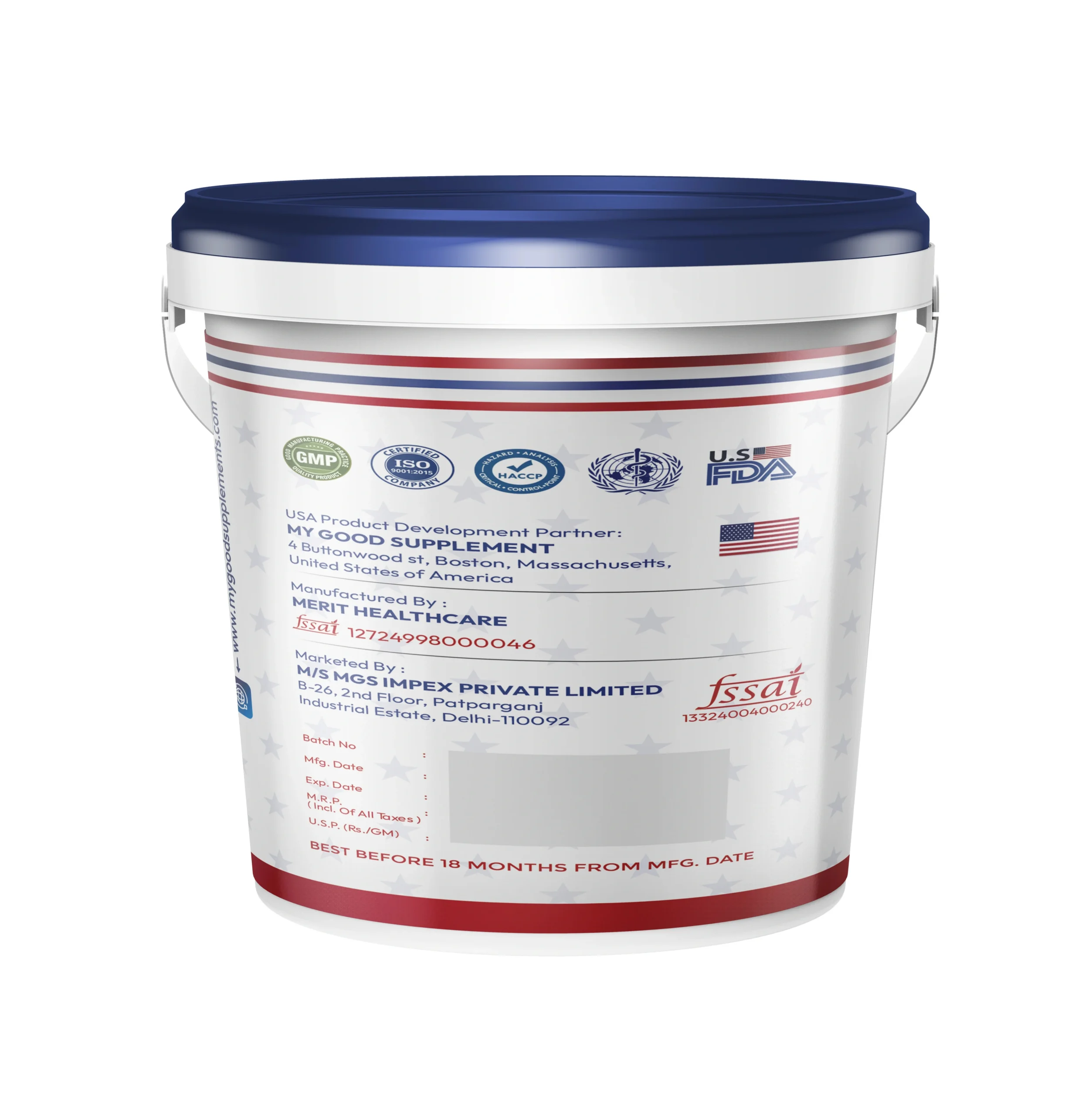 EXTREME BULK GAINER 4.5KG Back