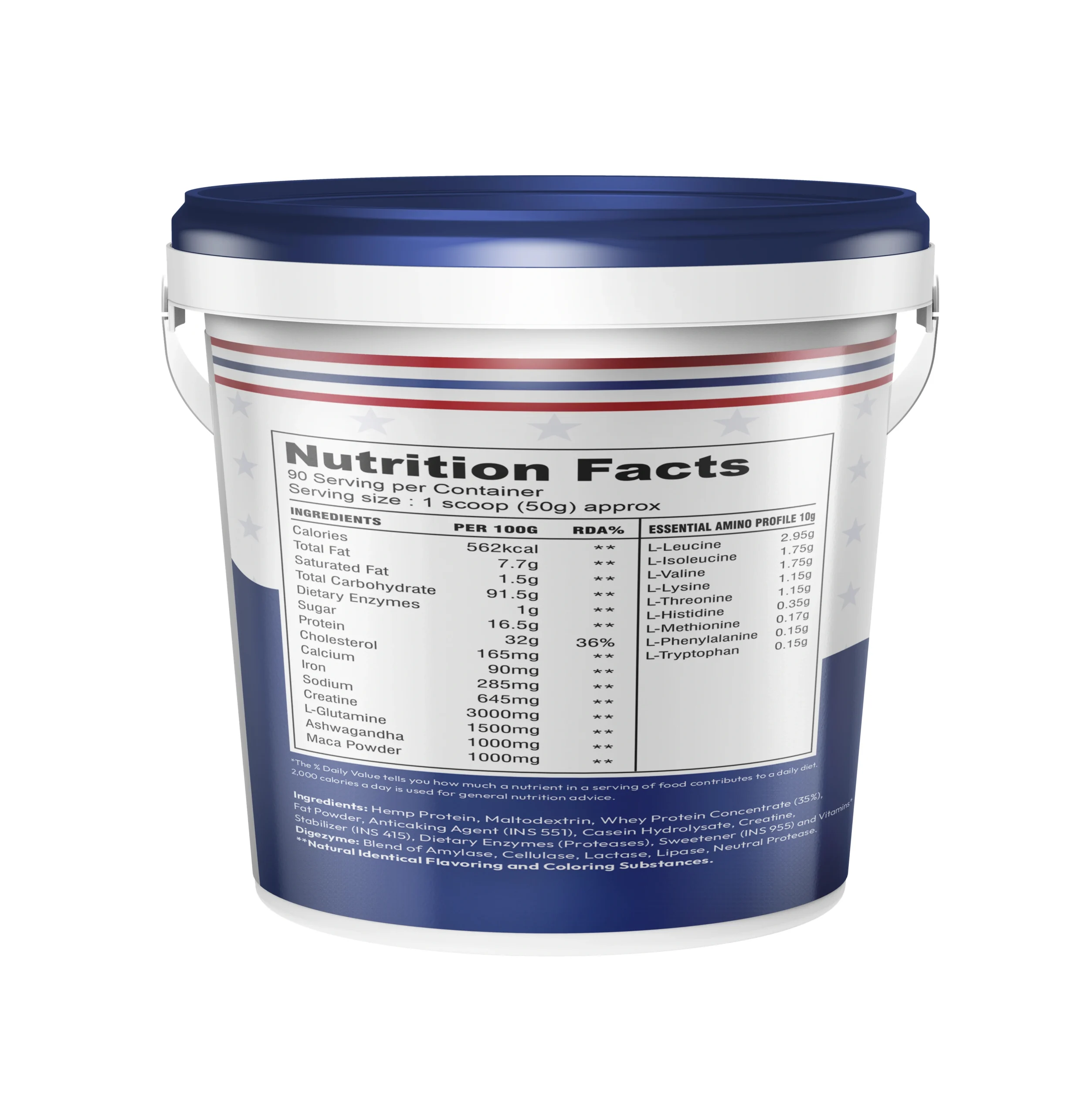 EXTREME BULK GAINER 4.5KG Nutritional Fact