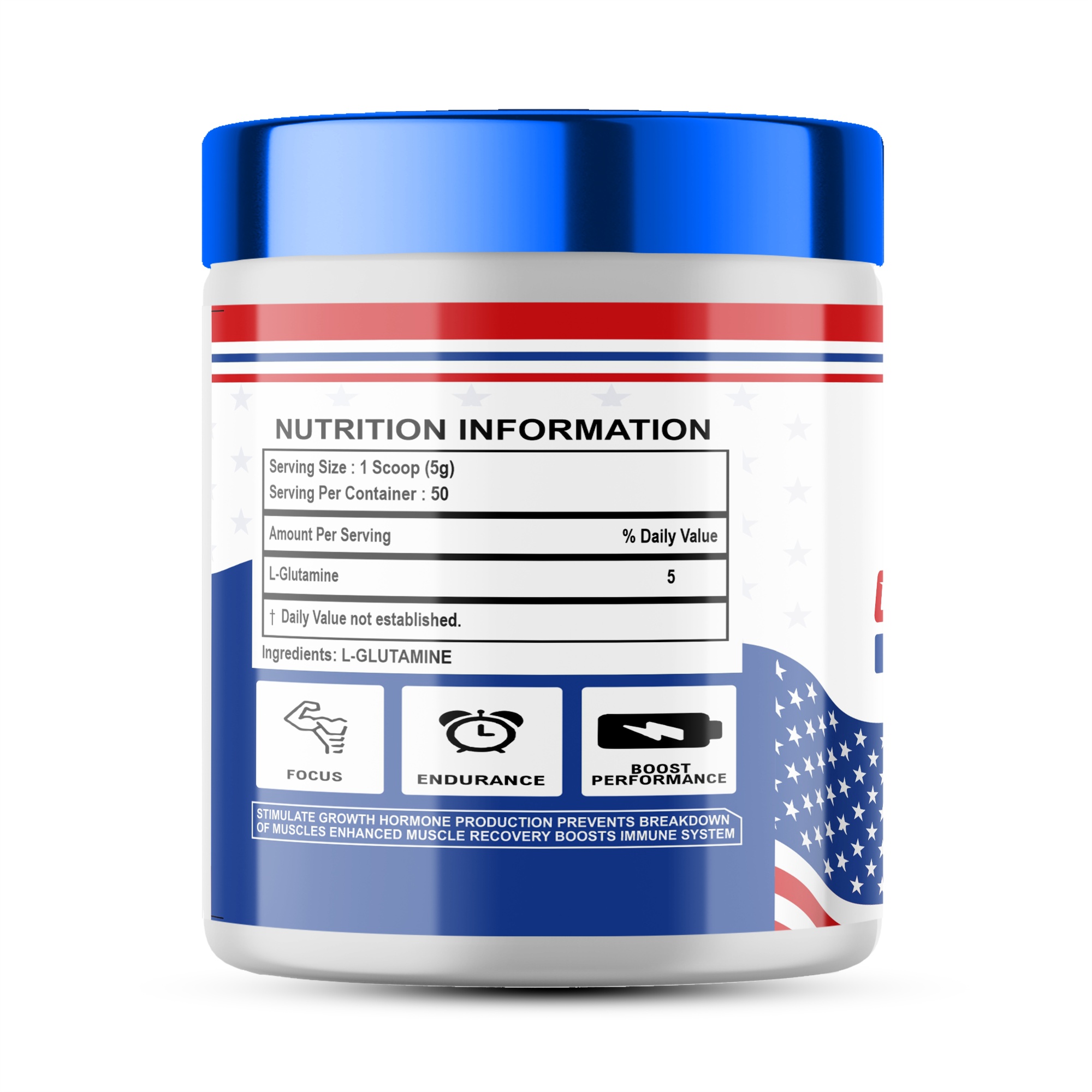 Glutamine 250GM Nutritional Fact