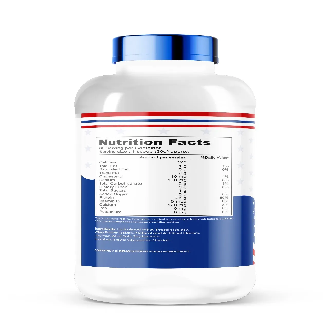 Isolate Lean Protein 2kg – Nutritional Fact