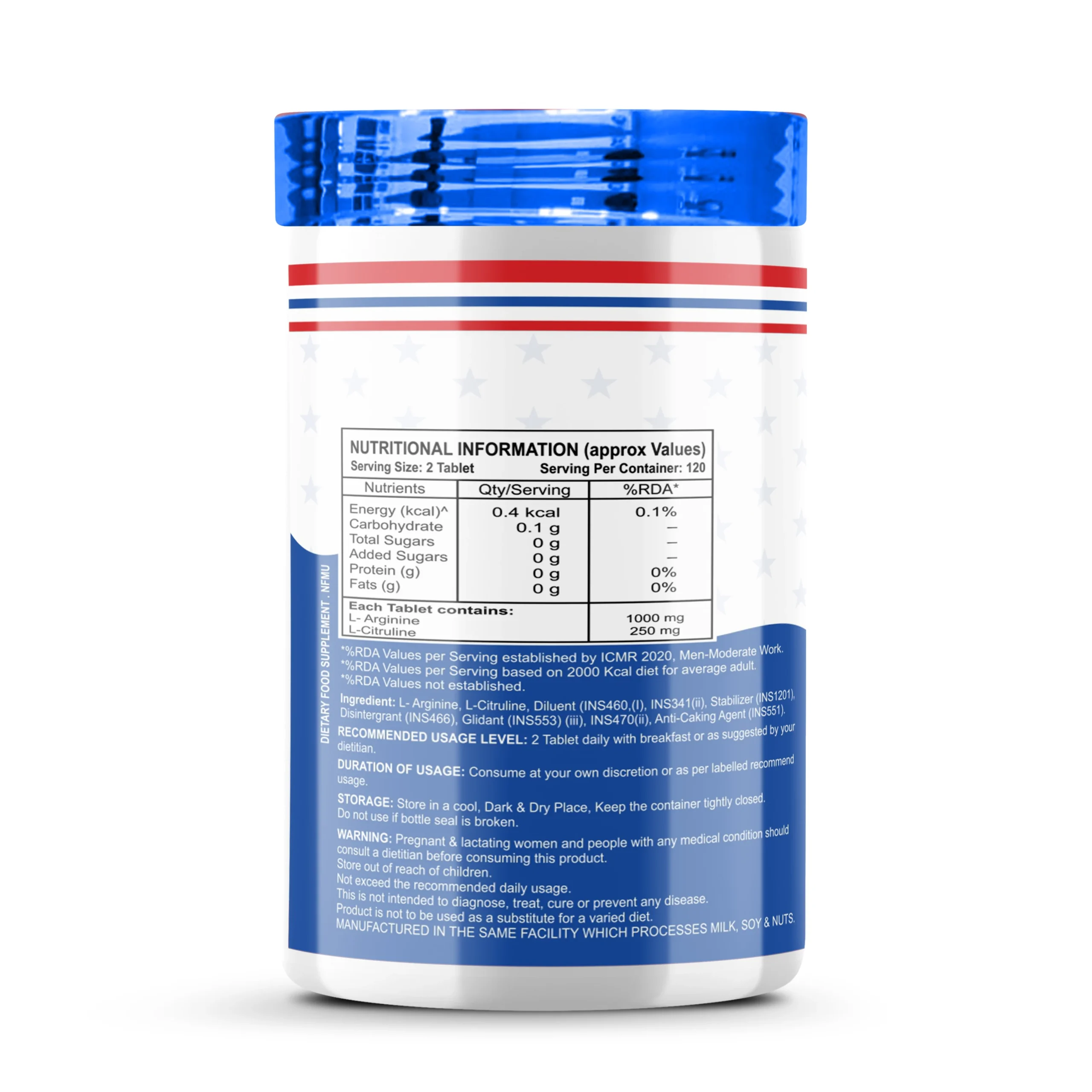 MyGoodSupplement Nitro Pump Nutritional Fact