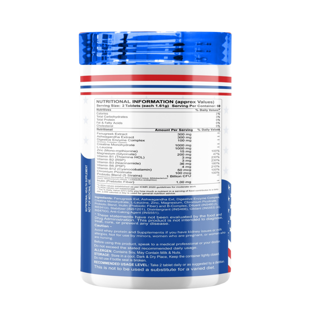 MGS Muscle Gain Pro Nutritional Fact